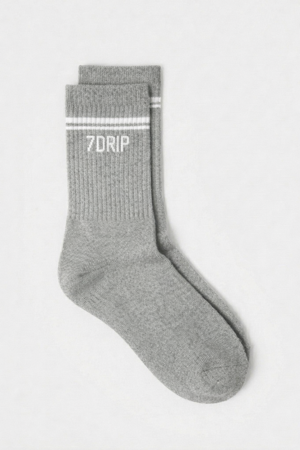 Crew Socks Grey/White