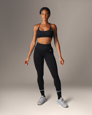 Elevate Black Crossback Bra & Leggings Set