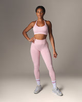 Elevate Halterneck Sports Bra Pink