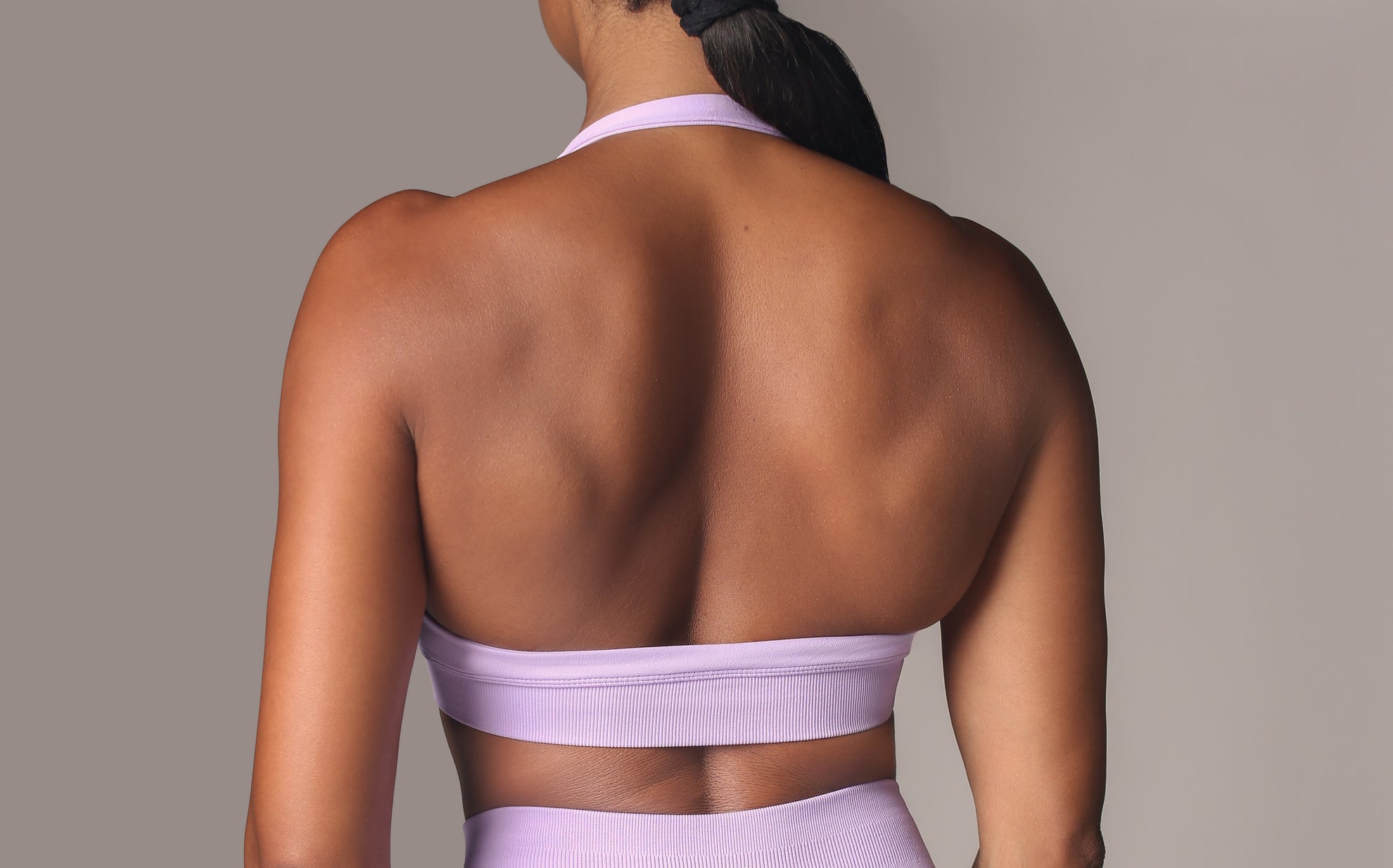 Elevate Halterneck Sports Bra Amethyst