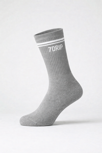 Crew Socks Grey/White