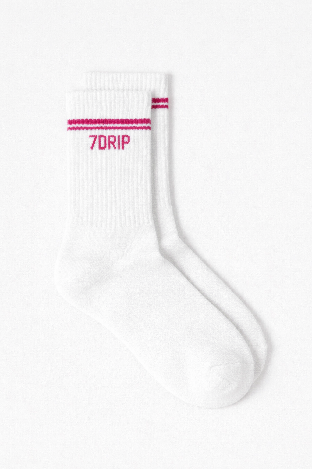 Crew Socks White/Pink