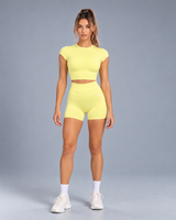Flex Crop Top Lemon