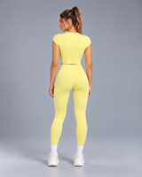 Flex Crop Top Lemon