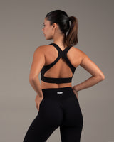 Enhance Racer Back Sports Bra Black