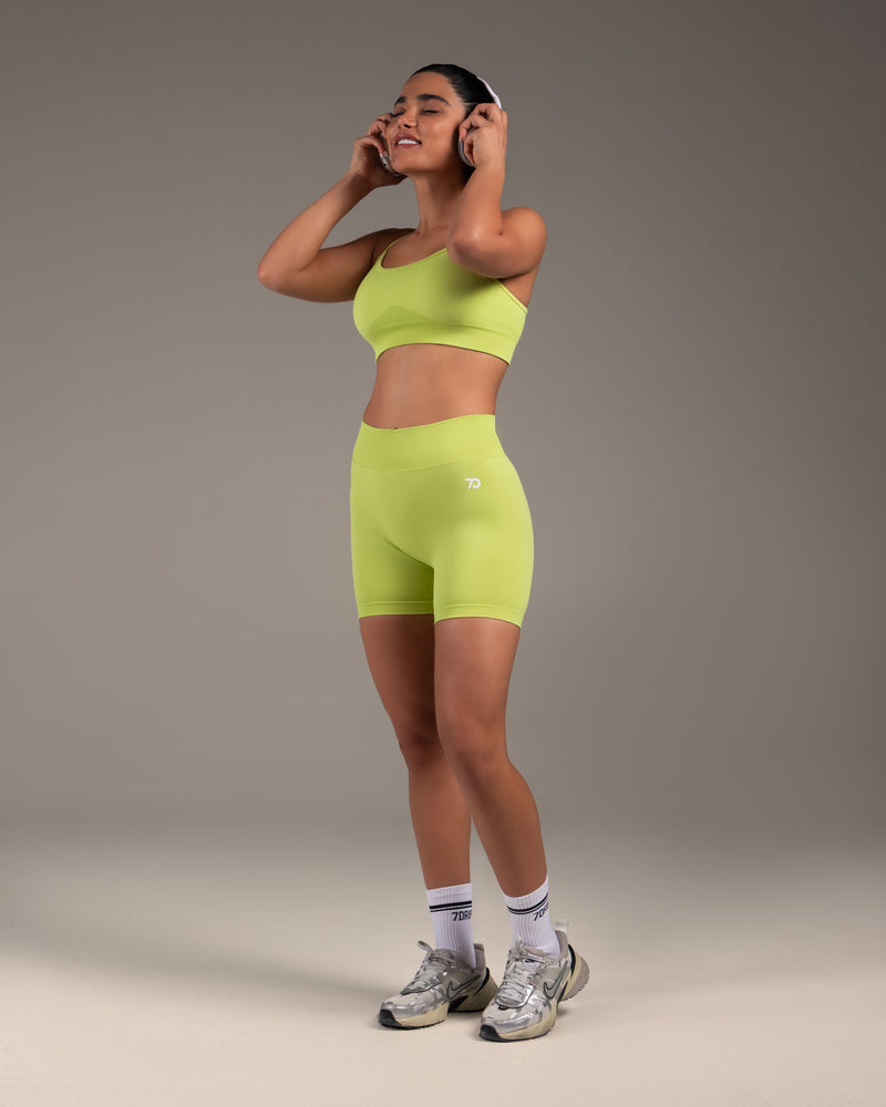 Core Form Dusty Yellow Bra & Shorts Set