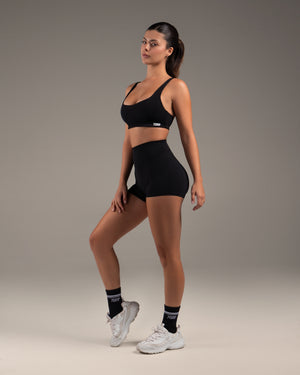 Sculpt Black Bra & Shorts Set