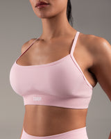 Core Form Cross Back Sports Bra Pastel Pink