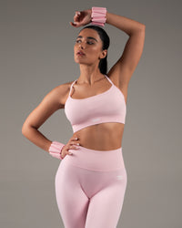 Core Form Cross Back Sports Bra Pastel Pink