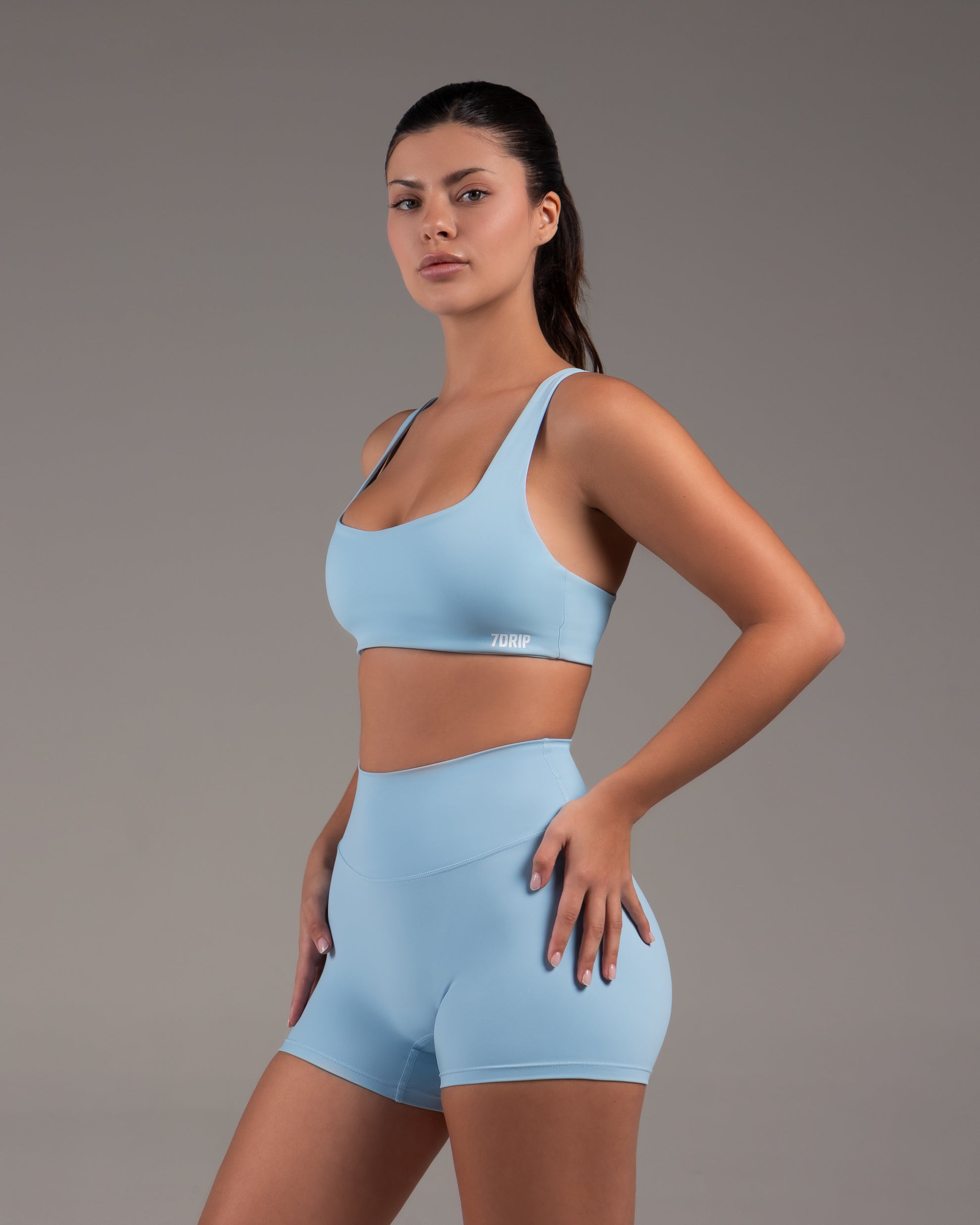 Sculpt Shorts 4" Sky Blue