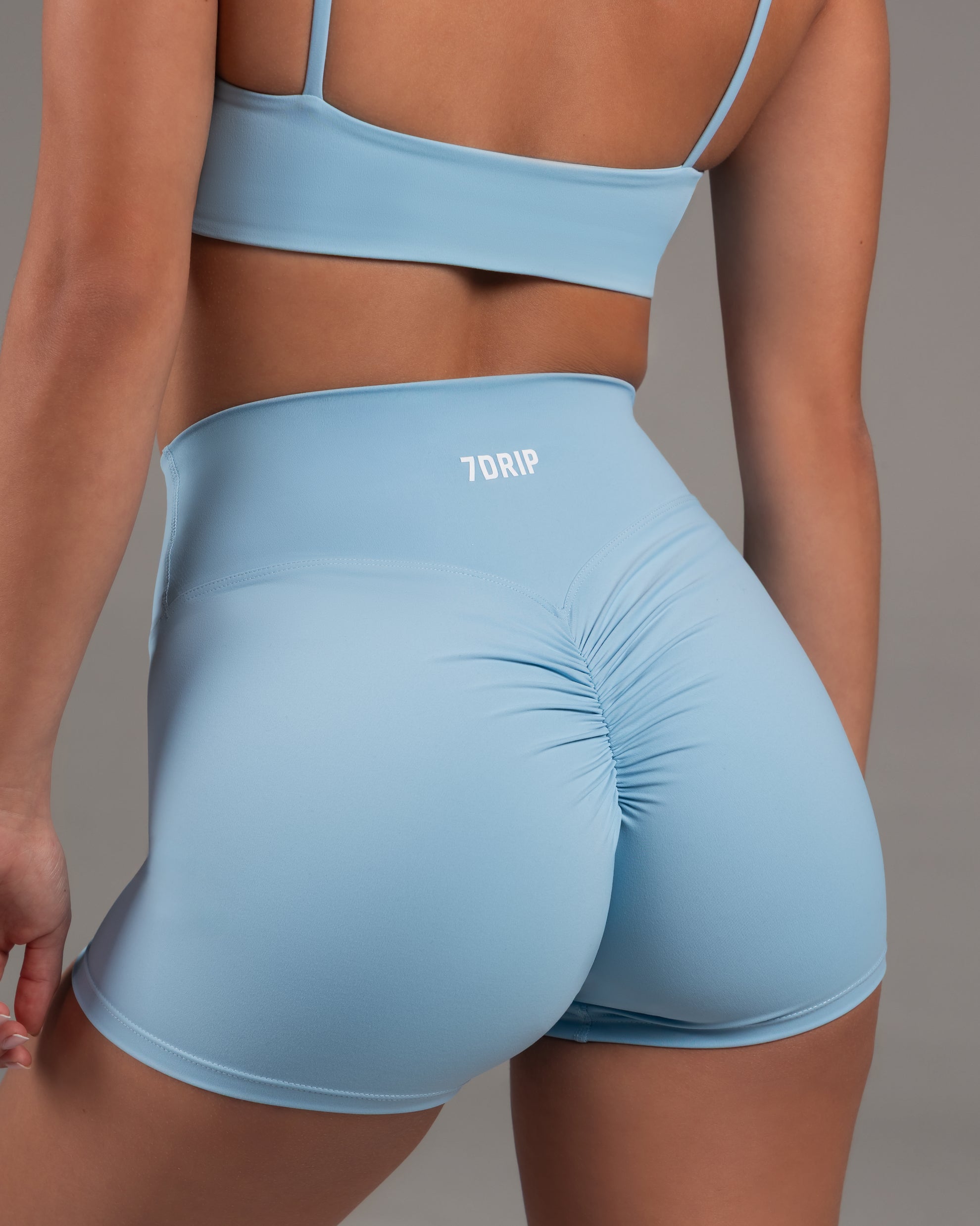 Sculpt Shorts 4" Sky Blue
