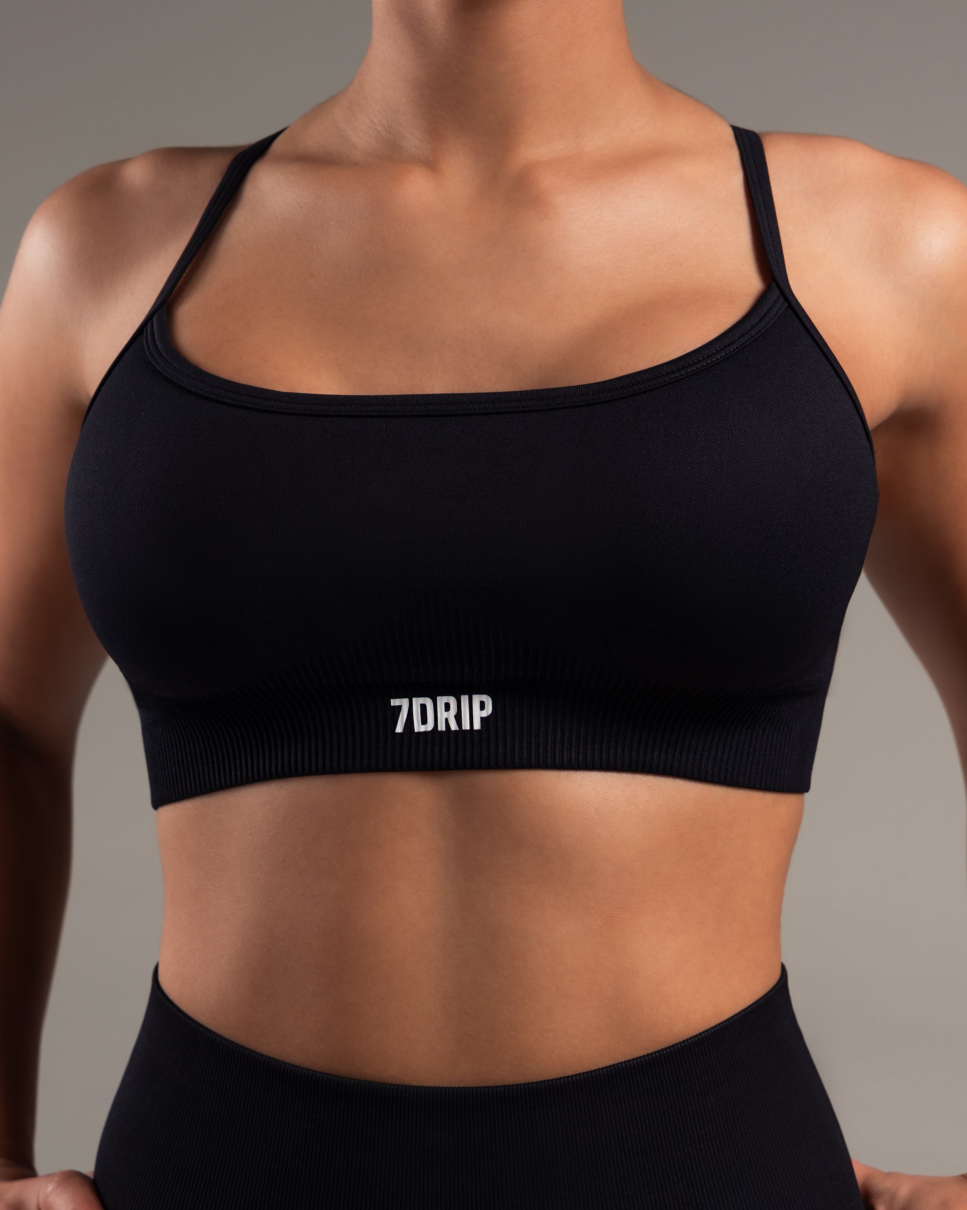 Core Form  Cross Back Sports Bra Black