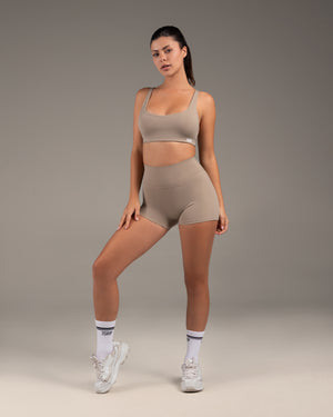 Sculpt Mocha Bra & Shorts Set