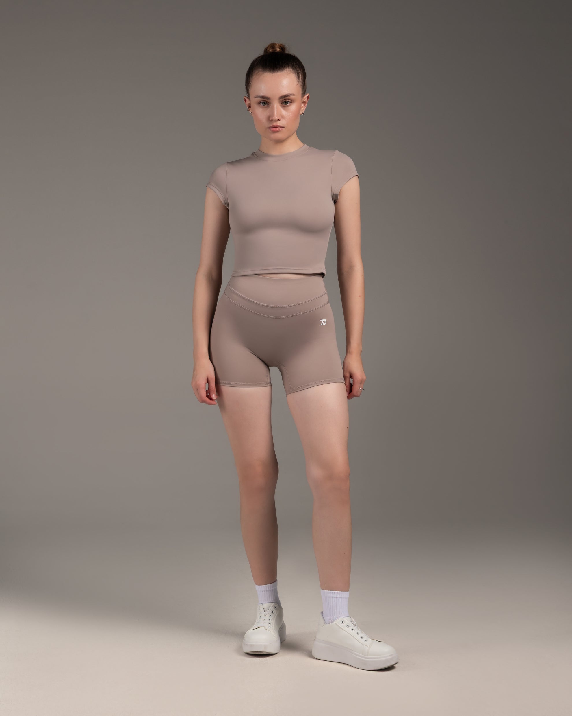 Flex Crop Top Latte