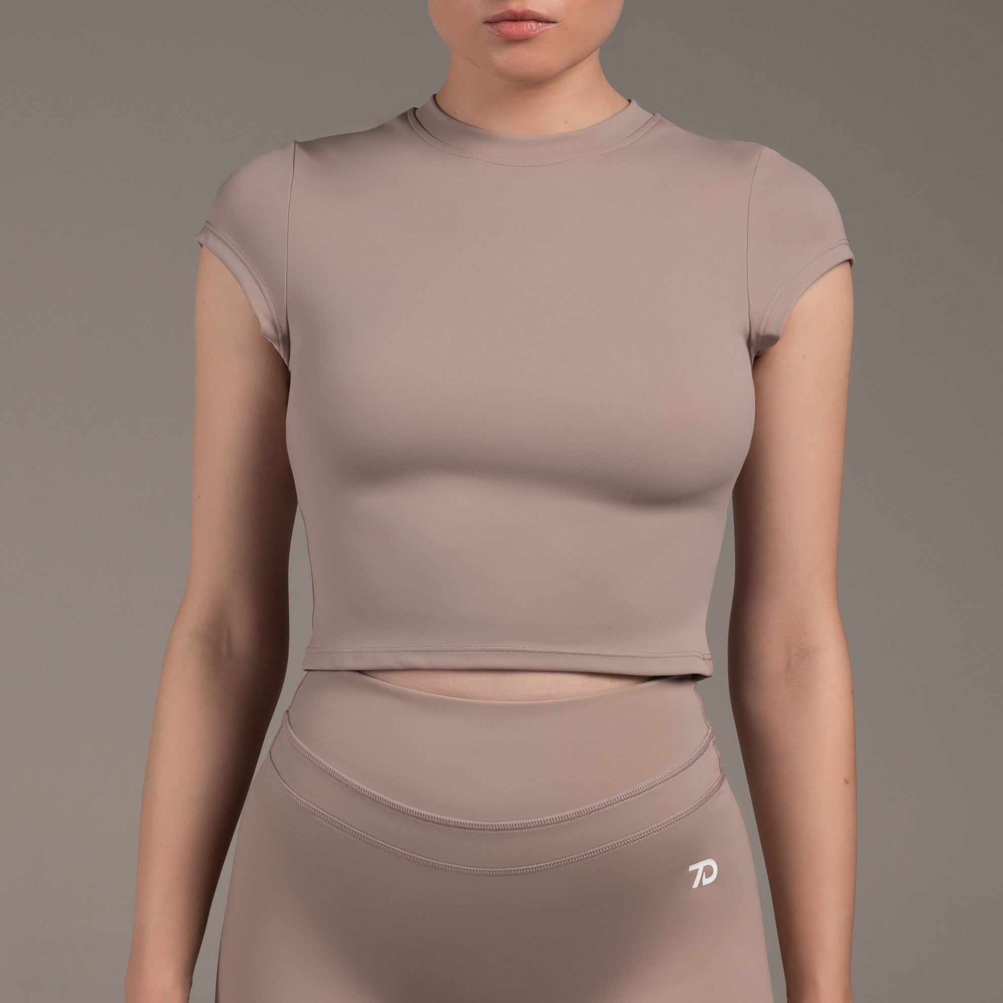 Flex Crop Top Latte