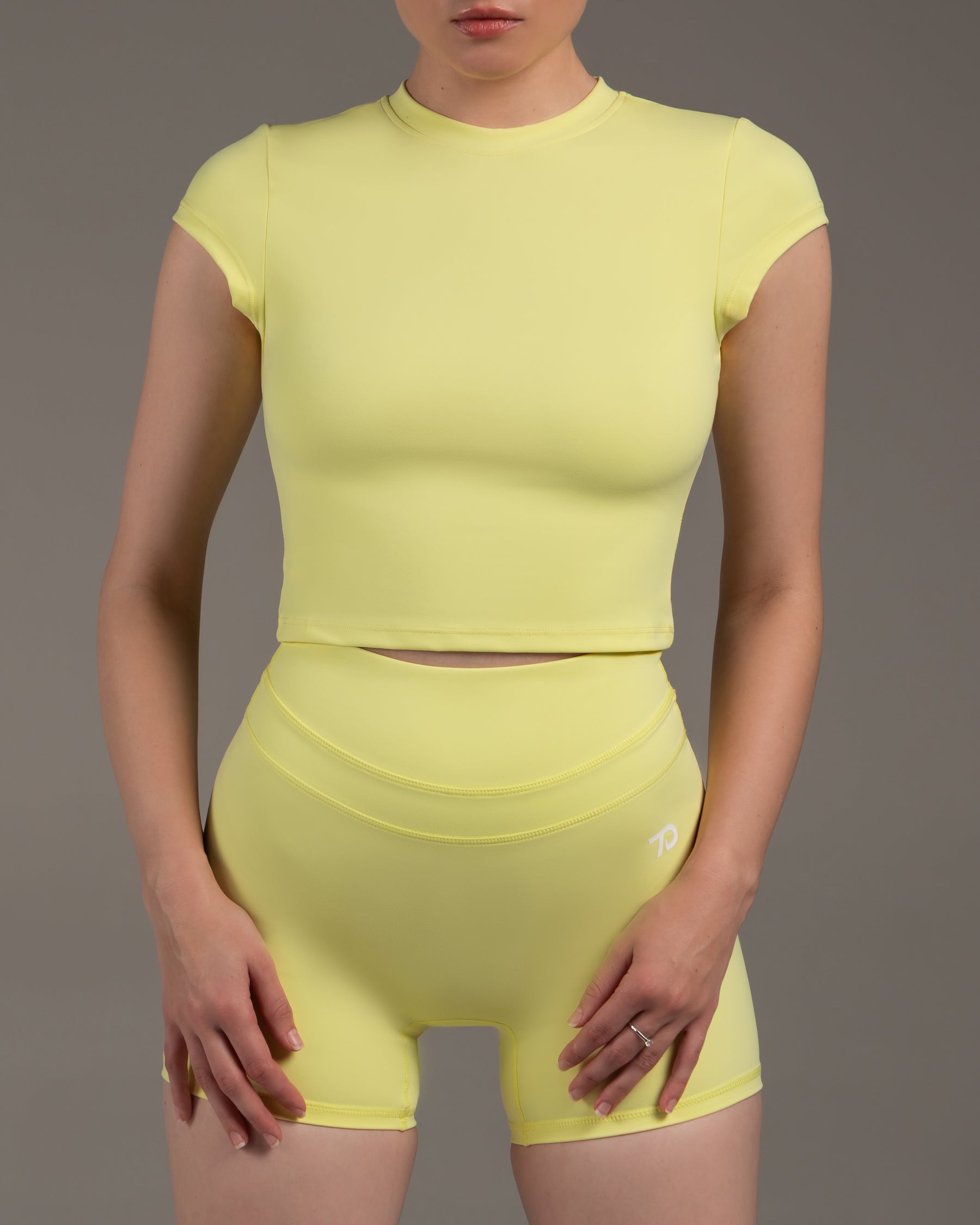 Flex Crop Top Lemon