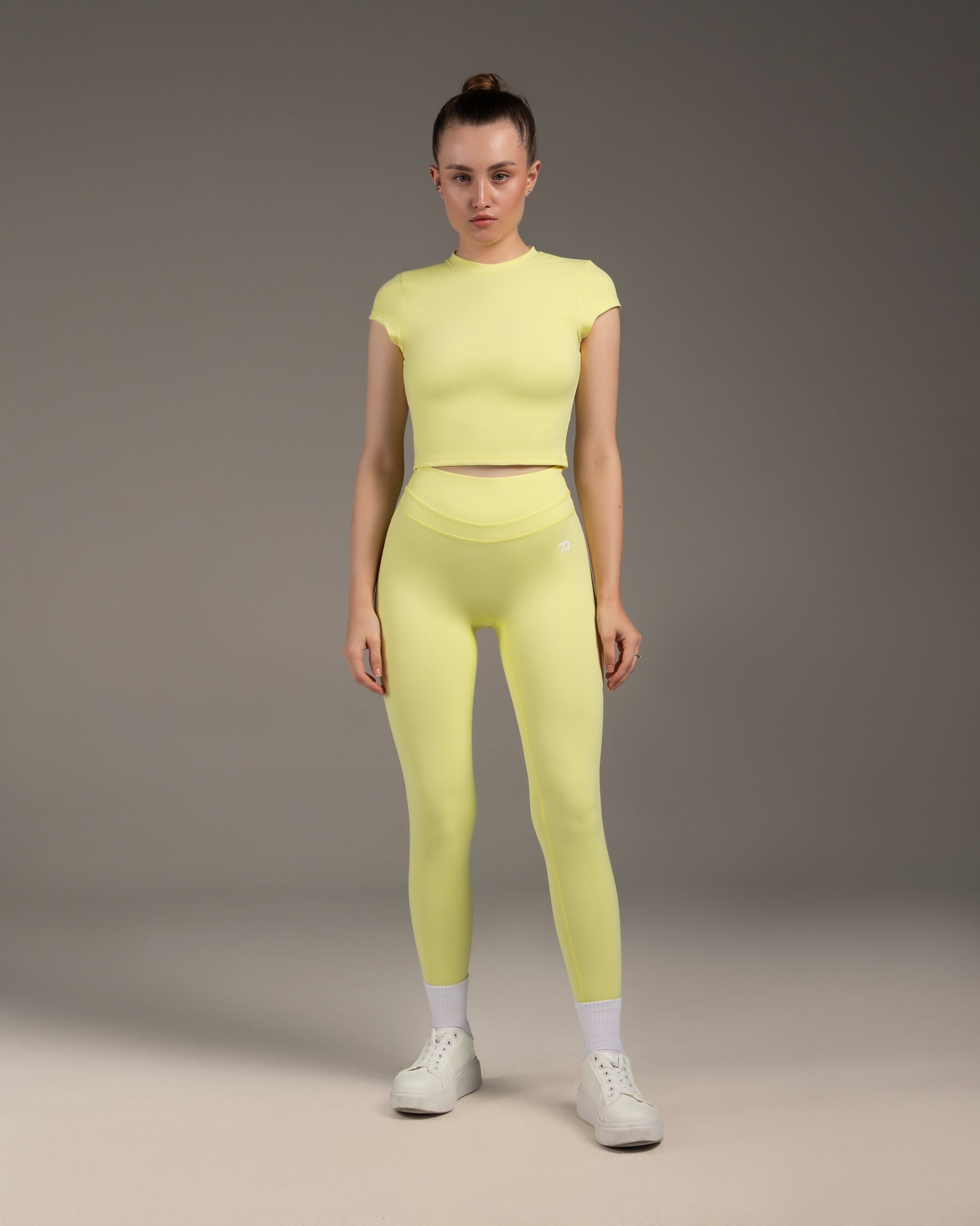 Flex Crop Top Lemon