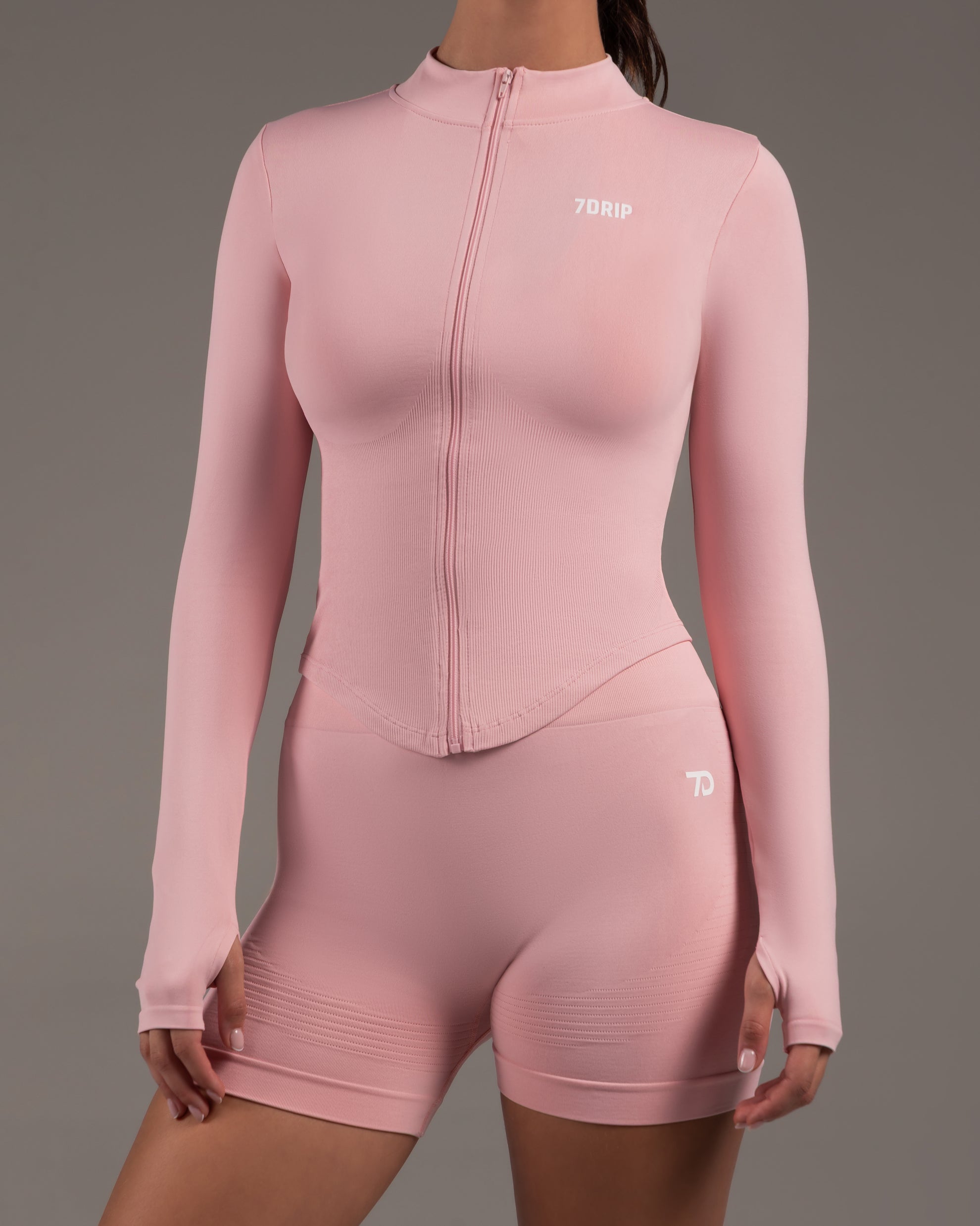Empower Full Zip Jacket Blush Pink