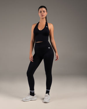 Empower Black Crop Top & Leggings Set