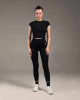 Flex Crop Top Black