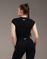 Flex Crop Top Black