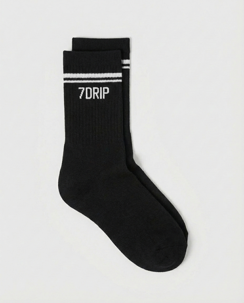 Crew Socks Black/White